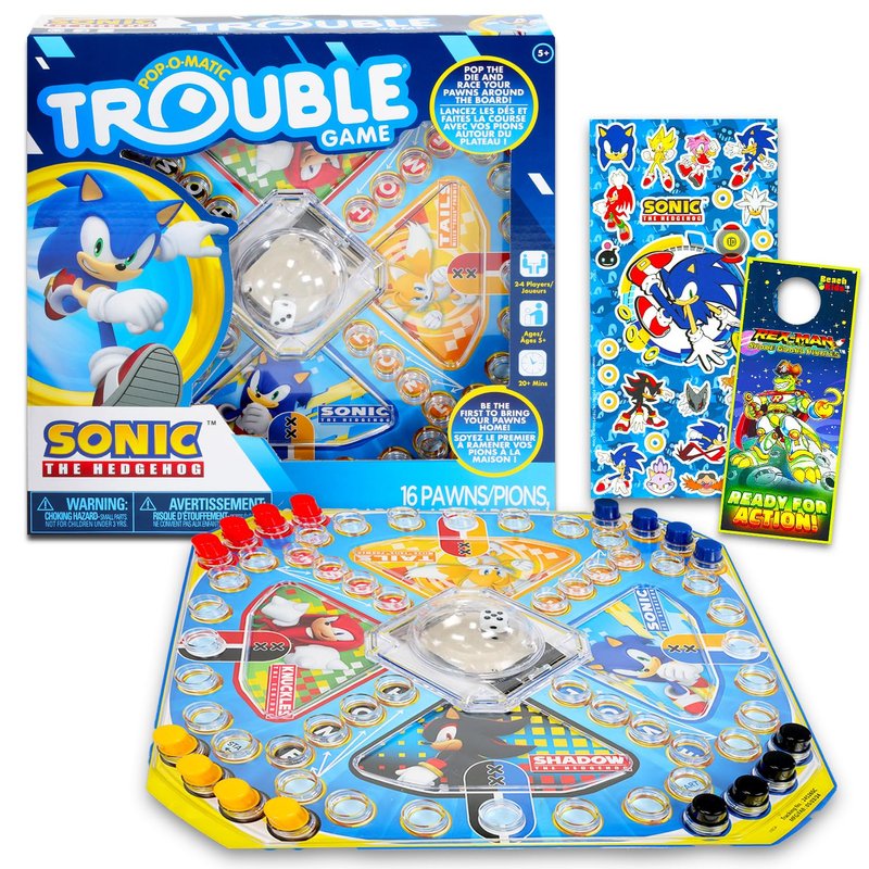 Sonic the Hedgehog Pop Up Board Game - Bundle with Sonic Board Game for ...
