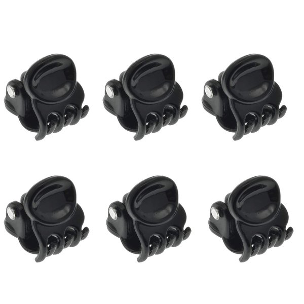 Camila Paris AD116/6 French Hair Clip for Women, Set of 6 Extra Small Girls Hair Claw Clips Jaw Fashion Durable Styling Hair Accessories for Women, Strong Hold No Slip Grip, Made in France