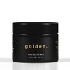 Golden Grooming Co. Beard Cream - Hydrates, Moisturizes, and Tames Flyaway Hair - Beard Butter & Softener for Men - Nourishing Formula - Adds Shine - Formulated with Sunflower & Coconut Oil - 2 fl oz