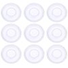 50 Pieces Clear Round Lash Tray Holder Plastic False Eyelash Tray Circle for False Eyelash Storage Case Packaging Box Cosmetic Container