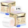 LEES A.M. 2 Pcs Disposable Eyebrow Tattoo Plastic Wrap Preservative Film, Microblading Supply Kit for Brow and Lip Permanent Make Up PMU, Lash Lift Lamination Tint Cover Tape Roll, Clear