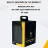 Card Guardian - Semi-Rigid Card Holder Bundle | Premium Deck Box with 100 Semi-Rigid Card Holders (Black)