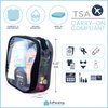 EzPacking Clear TSA Approved 3-1-1 Travel Toiletry Bag for Carry On/Quart Size Transparent Liquids Pouch for Airport Security/Reusable See Through Vinyl & PVC Plastic Organizer Men Women (Gray)