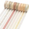 Knaid 40 Rolls of Slim Washi Tape Gift Box Set, Decorative Paper Tapes 10 mm Wide for Scrapbooking, DIY Arts and Crafts, Bullet Journal, Planner, Junk Journal, Notebooks (Minimalist)