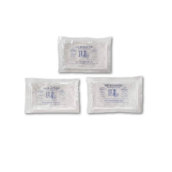 Extra Small Mini Reusable Gel Ice Pack for Injuries (3 X 5 Inches) USA Made Quality Hot Cold Packs - Pain Relief Dental Eye School Gym Breast Medication Transport by Life and Limb Gel (3)