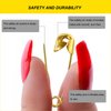 Gold Safety Pins,Small Safety Pins for Clothes,19mm Metal Mini Saftey Pin for Tag Art Crafting Sewing Jewelry Making (120Pcs/Box)