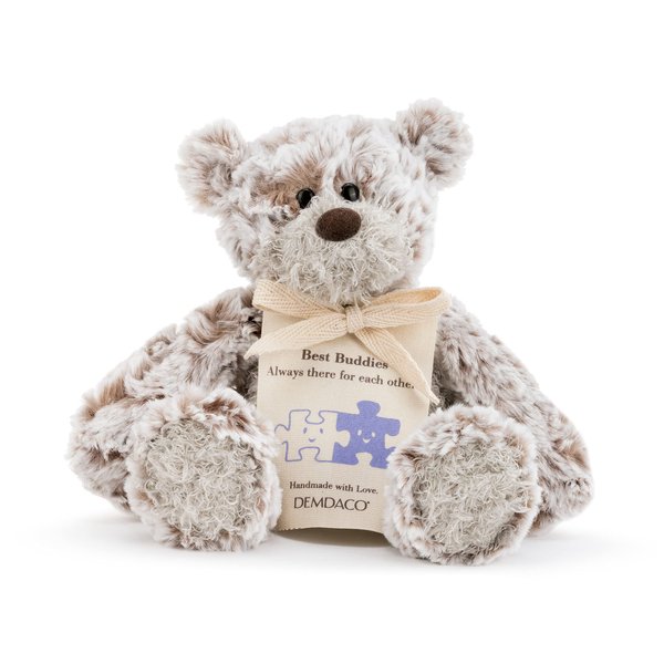 DEMDACO Friend Mini Giving Bear Brown 8.5 inch Plush Polyester Fabric Stuffed Animal