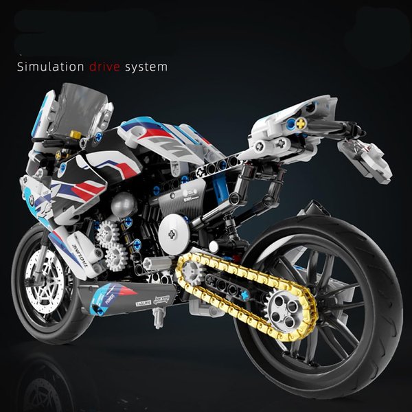 Uvini Motorcycle Toy Building Block Set-589 PCS Collectible Motorcycle Display Model Toys as Gift for Kids or Adult