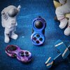 2 Pieces Fidget Pad Sensory Fidgets Controller Pad Handheld Fidget Game Pad Sensory Educational Toy for ADHD ADD OCD Autism Anxiety Stress Relief (Starry Purple and Starry Blue Style)