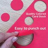 FreshCut Crafts | Basic Shapes Circles, Triangles, Squares, Ovals, US Made Card Stock Punch Out Geometric Shapes for Math, Pattern Play and Crafting, 676 Shapes in 3 Sizes and 4 PRIMARY Colors