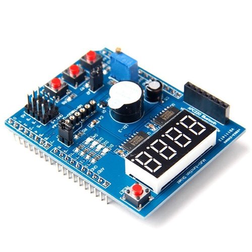 HiLetgo Multi-Function Shield ProtoShield Multi-Functional Expansion Board Sensor Shield Module with Four Digital Display for Arduino