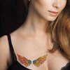 Dopetattoo 6 Pcs Temporary Tattoo Women Angel Party Favors Wing Sleeve Face Body Rainbow Tattoo Fake Tattoos