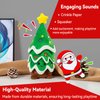 REQIHO Christmas Dog Toys, Crinkle Christmas Tree & Squeaky Santa Claus, Dog Christmas Toys, Hide and Seek Dog Toy, Plush Dog for Small and Medium Dogs