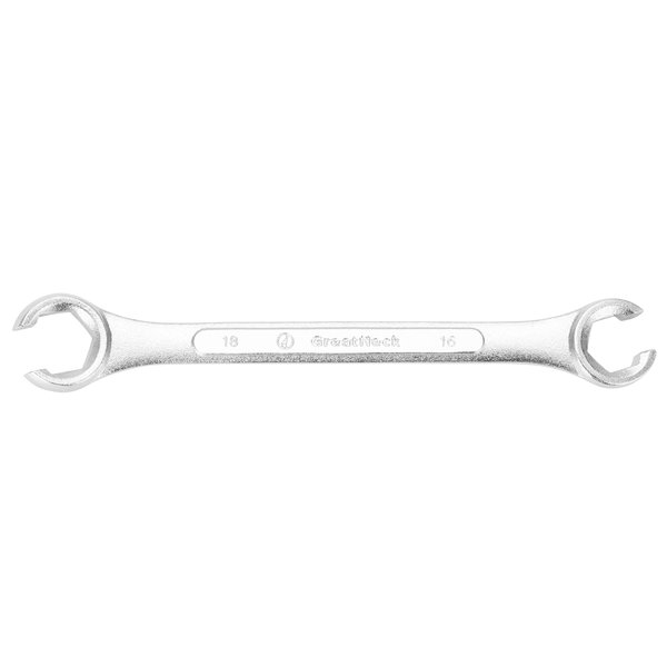 GreatNeck FNW16 16 x 18 Millimeter Flare Nut Wrench, For Brake Line Wrench Set, For Flare Nut Wrench Set, Chrome Plated Drop Forged Steel