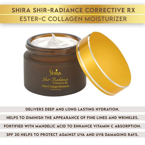Shira Shir-Radiance Corrective Rx Ester-C Collagen Moisturizer Rich In Vitamin C Protection From UVA UVB Rays Fine Lines And Wrinkles.(50ml)