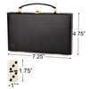Gamie Double Six Dominoes Set in Faux Leather Case, 28 Dominos Tiles for Kids, Fun Educational Toy Classroom Kit, Classic Set of Dominoes for Game Night or Travel in Gift Box