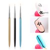 JERCLITY 8pcs Nail Art Brushes Set Nail Art Liner Brushes UV Gel Painting Nail Gradient Brush Lace Nail Ombre Brush French Tip Ombre Nail Brushes Double Ended Nail Sponge Pen Manicure Kit