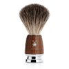MÜHLE RYTMO Pure Badger Shaving Brush | High-Grade Steamed Resin Handle with Chrome Accents | Luxury Shave Accessory for Men