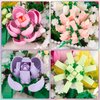 HIGH GODO Flowers Bouquet Building Set, Flowers Basket Building Blocks with Light, 706PCS Botanical Collection Building Kit, Anniversaries Birthday Gift for Women Girlfriend Adults 8+