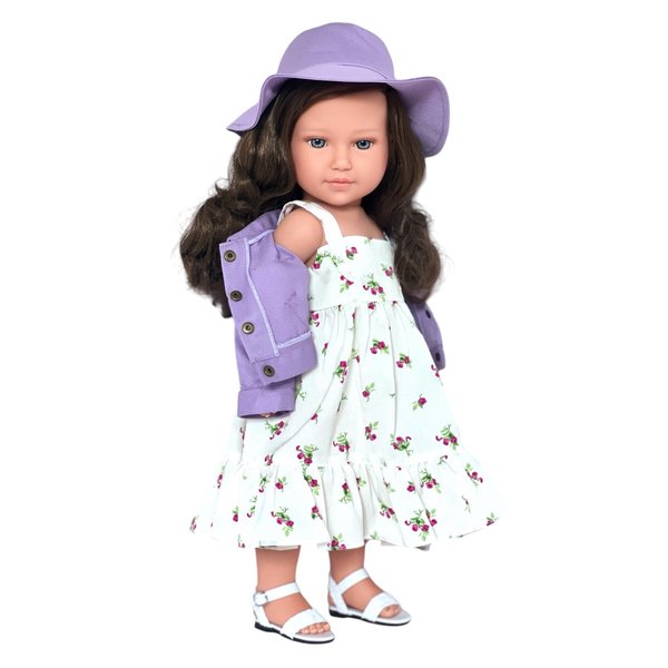 Kennedy and Friends Complete Outfits for 18 Inch Fashion Girl Dolls- 18 Inch Doll Clothes That Fits All 18 Inch Dolls (Lavender Floral Dress)