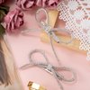 Mxxipp Bow Hair Clips,Rhinestone Crystal Bowknot Clips for Women Girls,Silver Hair Accessories for Party Halloween Vanlentine Mothers' Day（1PCS）