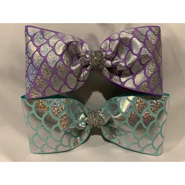 Mermaid Hair Bow, Mermaid Bow, Mermaid Scales, Mermaid Tail