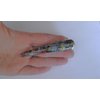 3.5 inch abalone shell look marbled acrylic and metal alligator hair claw clip