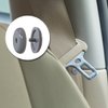 5 Sets Universal Fit Seatbelt Stopper Kit, Snap-on Seat Belt Button Stop, Seat Belt Buckle Button Prevent Plastic Seat Belt Button Buckle Clip Stop From Sliding Down The Belt(Grey)