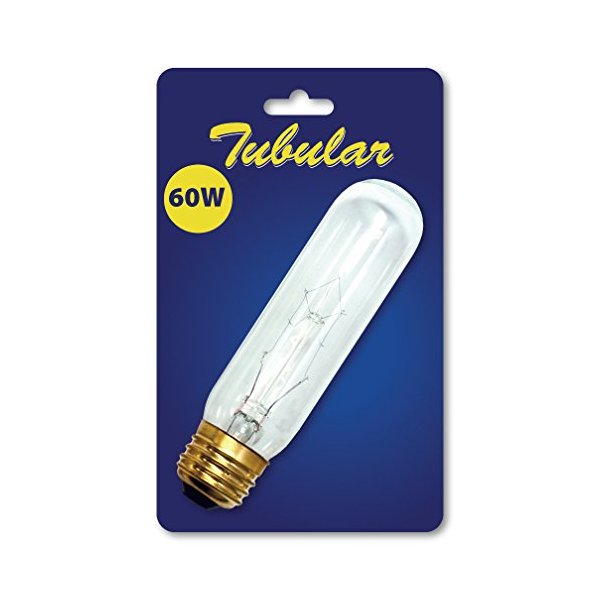 Bulbrite 784160 B60T10C 60-Watt Incandescent T10 Tube, Medium Base, Clear (Pack of 10)