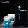 Labvida Upgrated 3 Size Low Form Beaker Set, 50ml 100ml 250ml, 3.3 Boro Glass Beakers with Printed Graduation, LVA017
