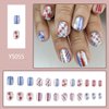 24Pcs Pink Flower Press on Nails Short Square Fake Nail Pink White French Tip Full Cover Glue on Nails Spring Summer White Flower False Nails Glossy Acrylic Nails for Women Girls Manicure Decoration