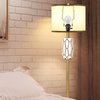 Lamp Shade Holder, 7 8 9 10 inch Adjustable Lamp Harp, Hardware Parts Included Brass Harp Frame and Finials, Standard Saddle, E14 E26 E27 Light Base UNO Fitter Adapter, Lamp Bracket Accessories (Gold)