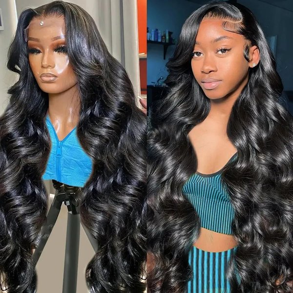 Wildroar Body Wave Lace Front Wigs Human Hair Wigs for Women 150% Density Human Hair Lace Front Wigs 13x4 HD Glueless Lace Frontal Wigs Human Hair Pre Plucked with Baby Hair 30 Inch