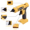 Hot Glue Gun, Cordless Glue Gun, Full Size Hot Glue Gun for DeWalt 20V Lithium-Ion Battery with 20Pcs 0.43" Glue Sticks and Insulated Copper Nozzle, Hot Glue Gun Kit (Tool Only, Battery NOT Included)