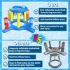 GiziGizi Pool Toys for Kids Adult, 2in1 Inflatable Pool Floats Basketball Hoop & Ring Game, Swimming Pool Games for Adults and Family, Outdoor Party Poolside Water Toy for Boys Girls Kids Ages 4-8-12