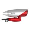 Berta 1875W Folding Hair Dryer Dual Voltage Blow Dryer Negative Ions Travel Dryer with 2 Heat 2 Speed Setting, Red