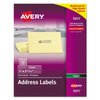 Avery Address Labels for Copiers, 1" x 2-13/16", 2,310 Matte Frosted Clear Labels (5311)
