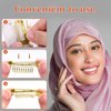 FOMIYES Chunni Clips with Safety Pins 12pcs Wig Clips 10-teeth Hair Extension Clips Metal Snap Clips Strong Chunni Grip Dupatta Setting Clips for Hair Extensions