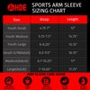 HDE Arm Sleeves for Men Women, Compression Sleeve Arm UV Protection Basketball Baseball Football Red - S