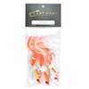 LAST CAST TACKLE 1-2oz Orange & White Bucktail Fishing Lure Jigs - 3 Pack (1.0 Ounce - 3 Pack)