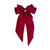 Red Ribbon Hairclip Vintage Satin Bow Bowknot Hairpin Women Hair Clip,Clips and Barrettes