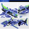 52TOYS BEASTDRIVE BD-02 Hydro Bullet Shark Deformation Toys Action Figure, Converting Toys in Vehicle and Beast, Perfect Birthday Party Gift for Teens and Adults