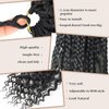 ENZEGONGYI Goddess Bohemian Box Braids Crochet Hair with Curly Ends, boho box braids crochet hair 9 Packs Synthetic Braiding Hair Extensions for Black Women (1B, 12 inch)