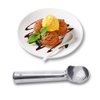 Cozihom 2 OZ Aluminum Ice Cream Scoop, Heat Conductive Handle, Non-Stick and Easy to Use, Simple One-Piece Aluminum Design Easy Release, 3 PCS
