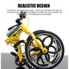 Lynkaye 1pcs Mini Bike Finger Mountain Bike Zinc Alloy Finger Mountain Bike Mini Bicycle Model Cool Boy Toy Decoration Crafts for Home,Bedroom,Living Room,Office,Study Decoration (Yellow)