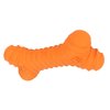 Dog Chew Bones Toy,Latex Squeaky Dog Toy,Pet Puppy Cat Squeaky Chewing Play Toys Bone Shaped Toys for Puppy (Orange)