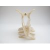 Shimmering marbled vanilla blonde white hair claw clip medium fine hair