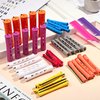 60 Pcs Hair Perm Rods, 8 Sizes Perming Rods Cold Wave Rods for Hair Rollers Hair Curlers with Rat Tail Combs Hair Clips Perm Kit for Long Short Natural Hair Hairdressing Hair Styling Tools