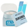 KevKev Lash Remover for Lash Extensions Eyelash Extension Remover Kit 10ml Ice-Cream Flavor Lash Glue Remover with Eye Patch Brushes Quick Dissolves Low Irritation For Professional Use Only(Ice-Cream)