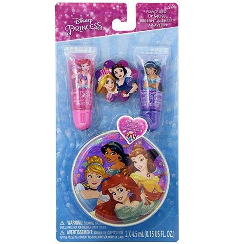 Townley Princess Lip Gloss Set with Zipper Tin